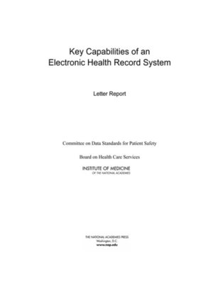 cover image of Key Capabilities of an Electronic Health Record System